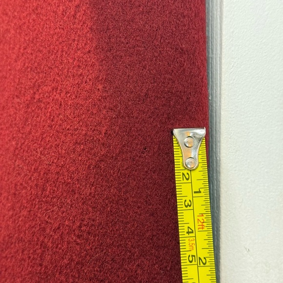 Vintage Red Virgin Wool Full Length Coat - Picture 8 of 8